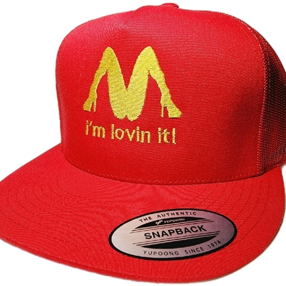M i'm lovin it! Mesh Adjustable Snapback Direct Embroide… - Picture 2 of 5
